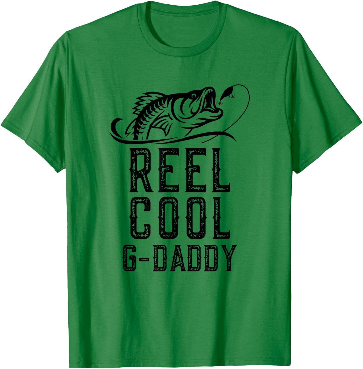Reel Cool G-Daddy Fishing Funny Grandpa Retro GDaddy T-Shirt - T-Shirt | Irish Green