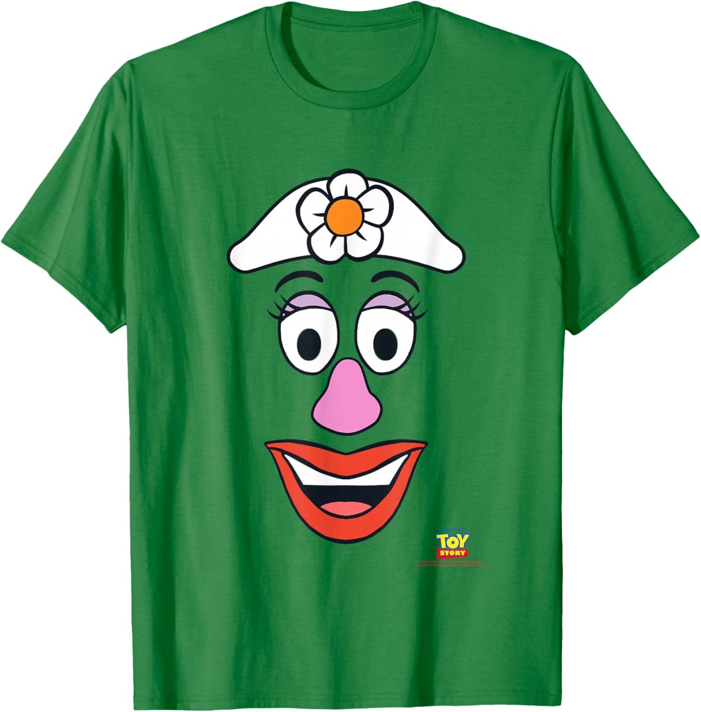 Disney Pixar Toy Story Mrs. Potato Head Big Face T-Shirt - T-Shirt | Irish Green