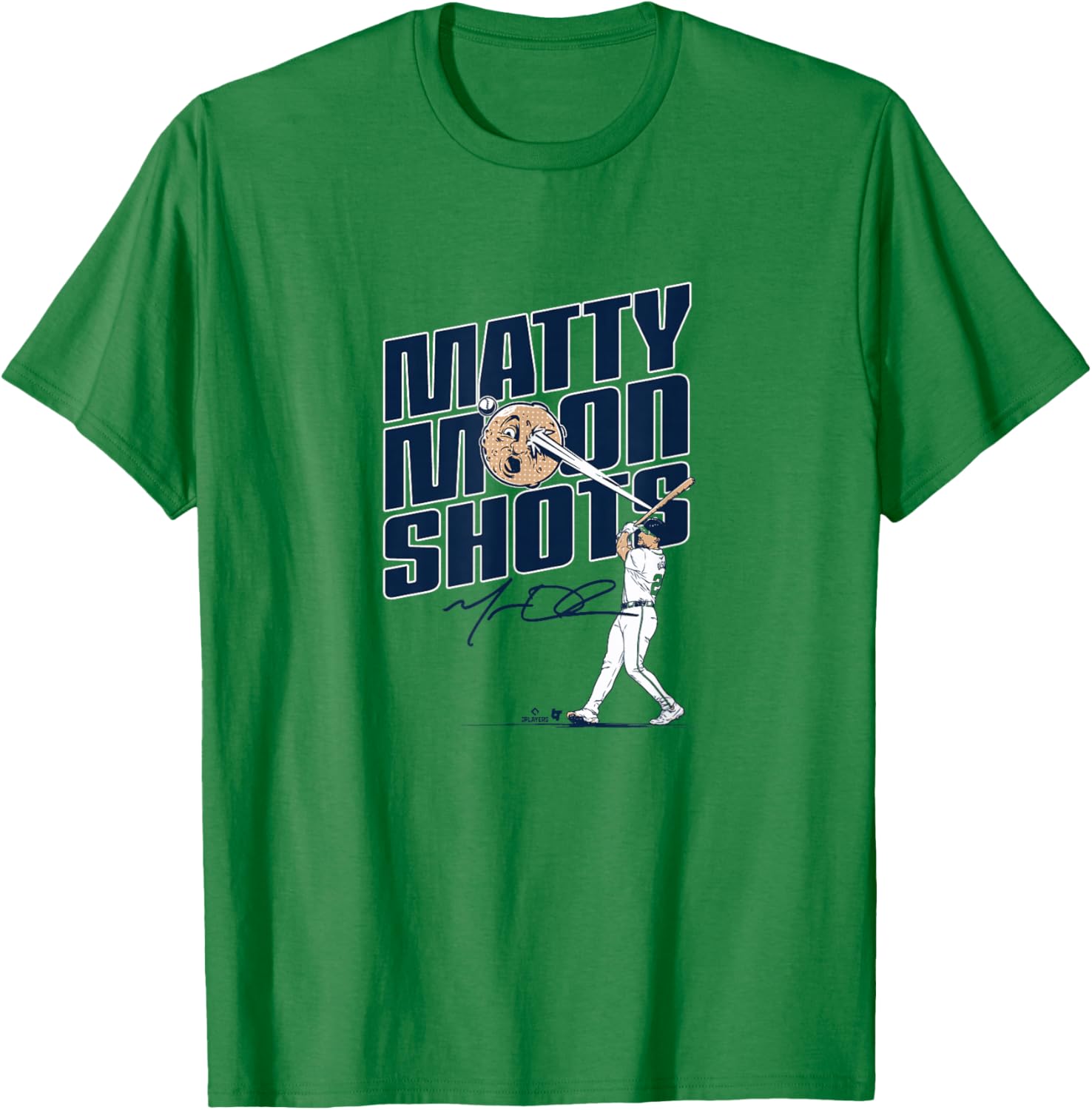 Matt Olson - Matty Moonshots - Atlanta Baseball T-Shirt - T-Shirt | Irish Green