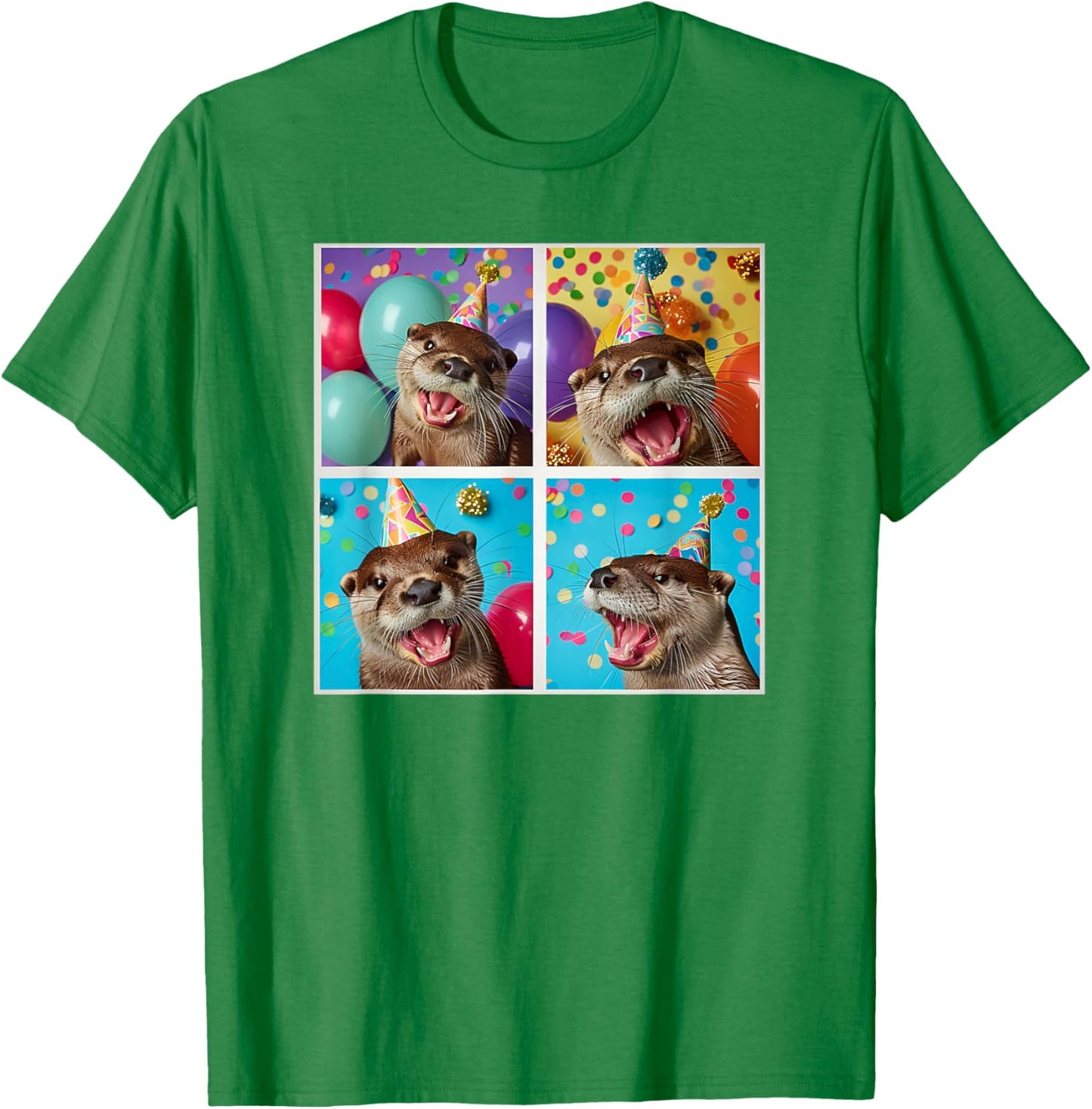 Sea Otter Lover Wildlife Animal Colorful Birthday Otter T-Shirt - T-Shirt | Irish Green