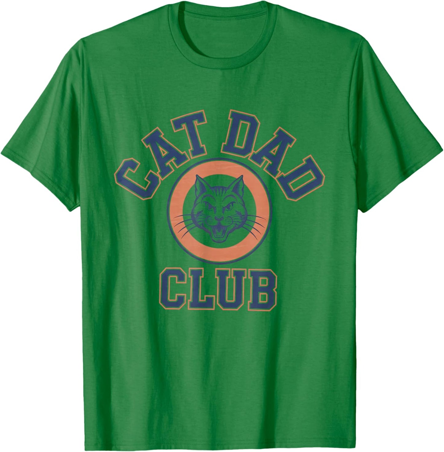 Cat Dad Club Cat Father Daddy Kitten Kitty Funny Cats T-Shirt - T-Shirt | Irish Green