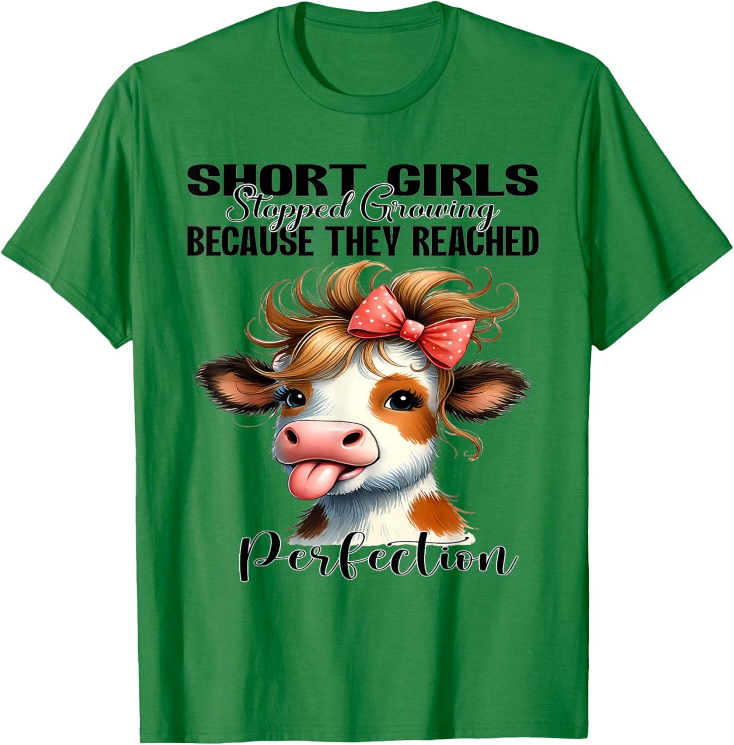 Short Girls Stopped Growing Because They Reached Perfection T-Shirt - T-Shirt | Irish Green