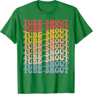 Tube-Snout Groovy Retro Fish T-Shirt - T-Shirt | Irish Green