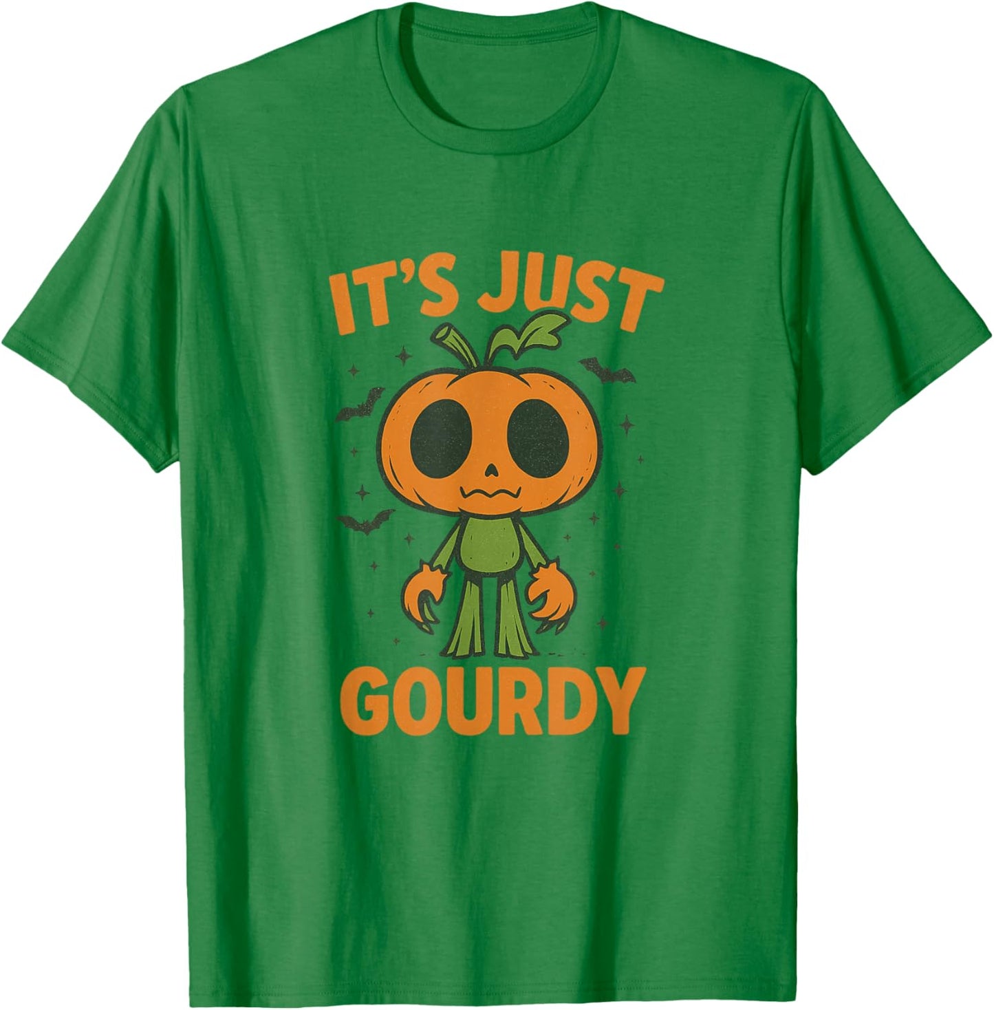 Halloween Pumpkin Gourdy Holloway Funny Fall Design T-Shirt - T-Shirt | Irish Green