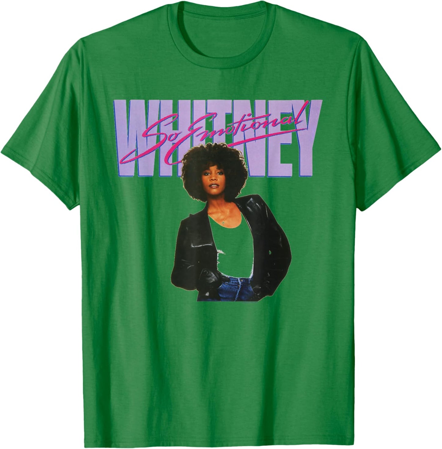 Officiel Official Whitney Houston So Emotional Iconic T-Shirt - T-Shirt | Irish Green