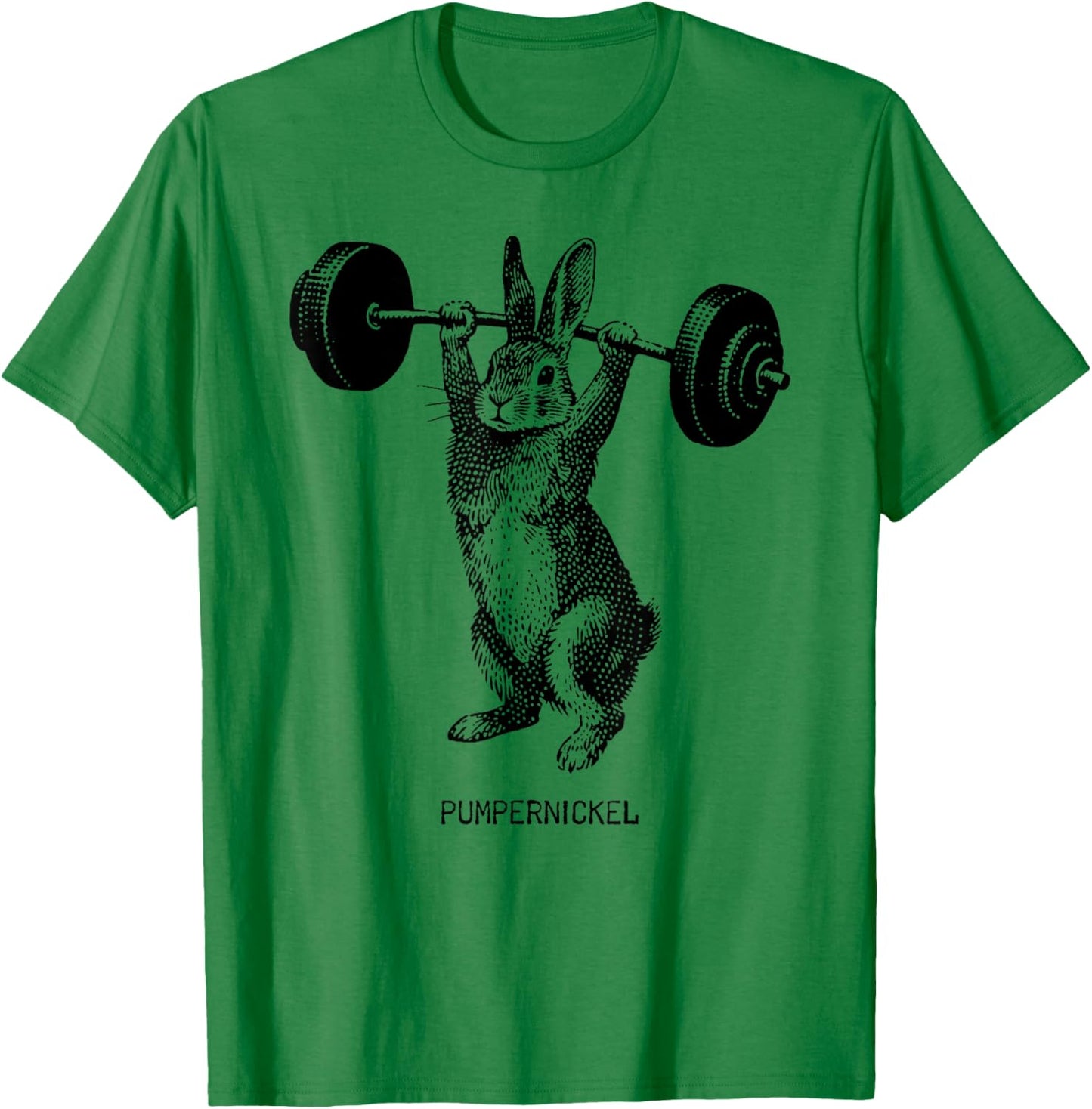 Osterhase Gewichtheben Pumpernickel Hase Gym Fitness T-Shirt - T-Shirt | Irish Green