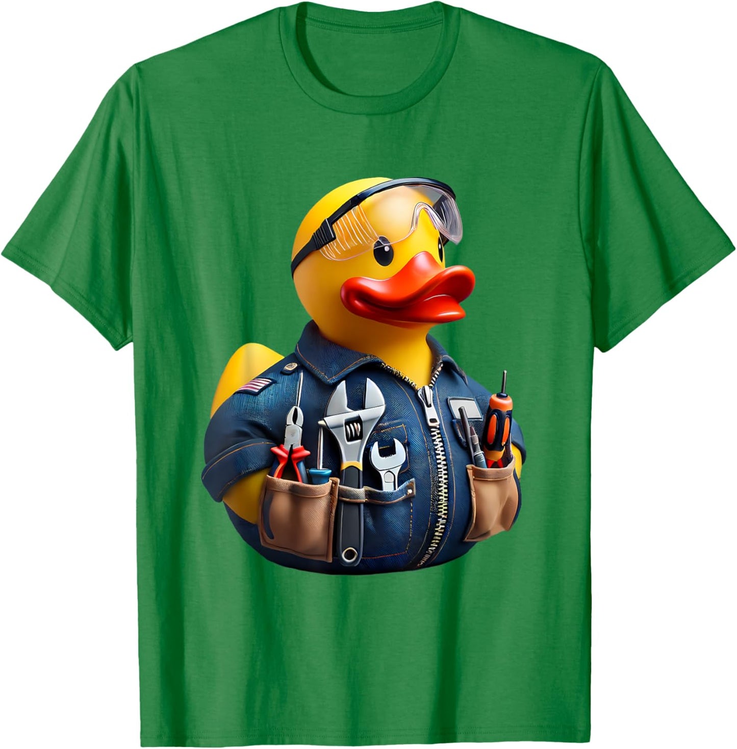 Electrician Rubber Duck Ducky Duckie T-Shirt - T-Shirt | Irish Green