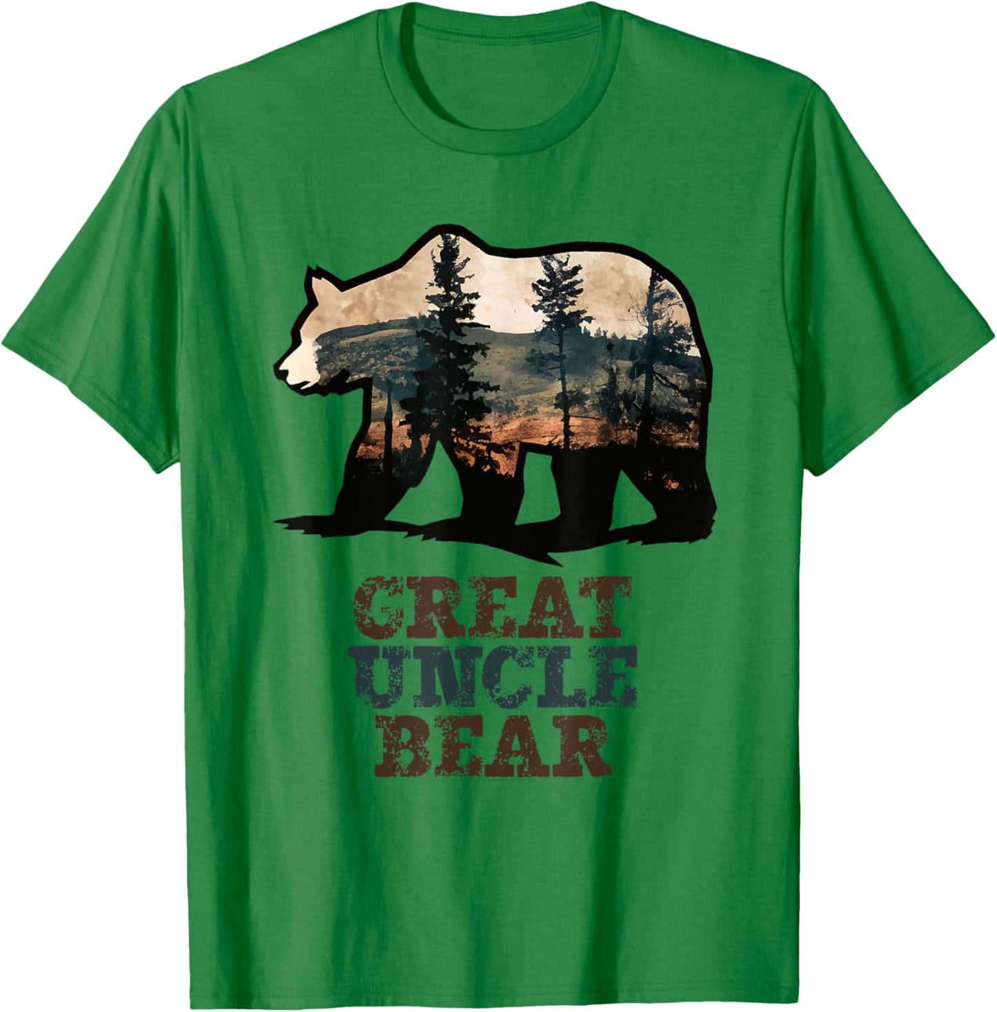 Great Uncle Bear Vintage Retro Funny T-Shirt - T-Shirt | Irish Green