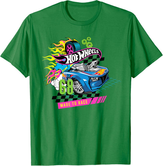 Hot Wheels Hyper Garage Made to Race T-Shirt - T-Shirt | Irish Green
