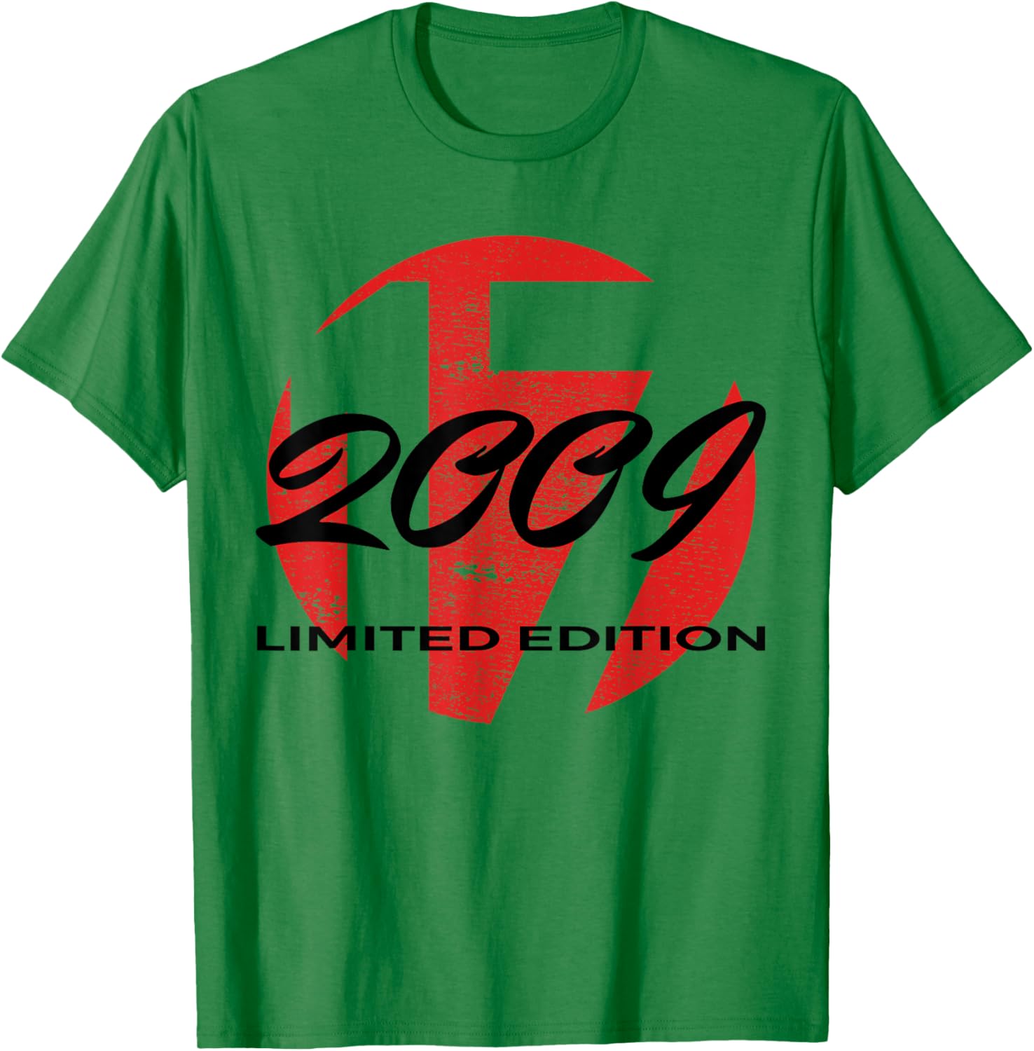 17th Birthday Girl Boy 17 Years 2009 Funny Gift T-Shirt - T-Shirt | Irish Green