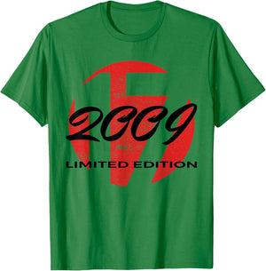 17th Birthday Girl Boy 17 Years 2009 Funny Gift T-Shirt - T-Shirt | Irish Green