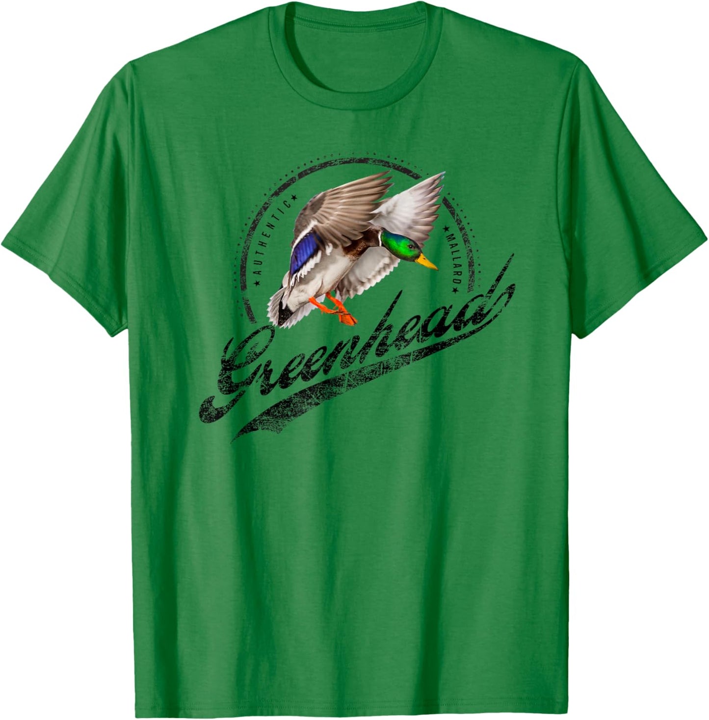 Mallard duck hunting waterfowl greenhead drake T-Shirt - T-Shirt | Irish Green