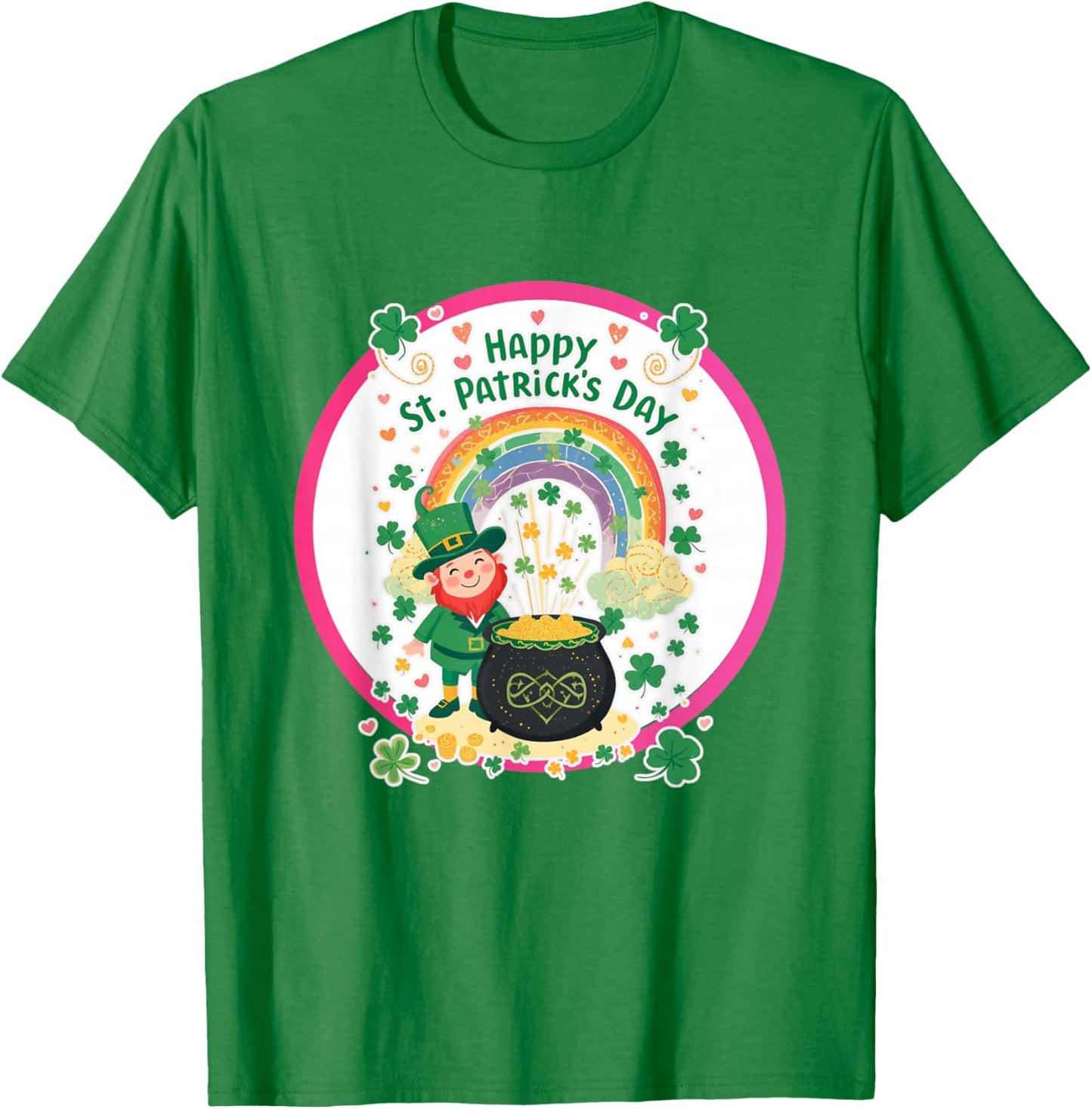 St. Patrick's Day Cute Irish Graphic T-Shirt - T-Shirt | Irish Green