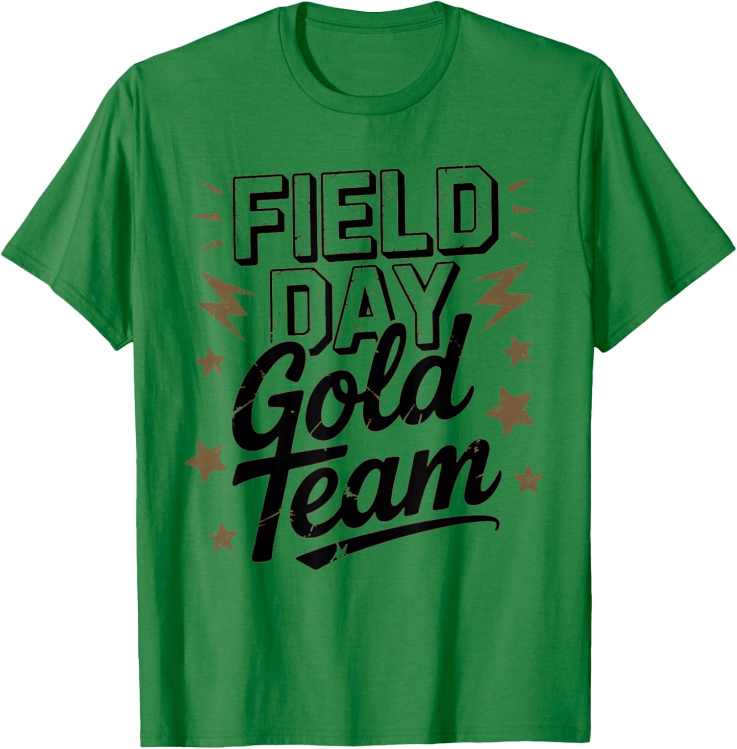 Bruh Field Day Gold Team Field Day Motivational Spirit Week T-Shirt - T-Shirt | Irish Green