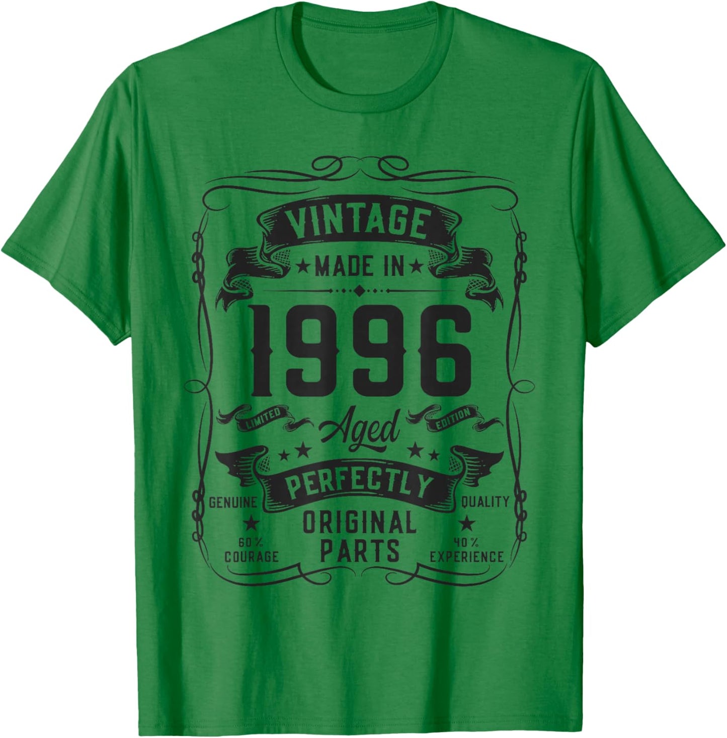Vintage 1996 30yr 30th Birthday Gifts 30 Years Old T-Shirt - T-Shirt | Irish Green