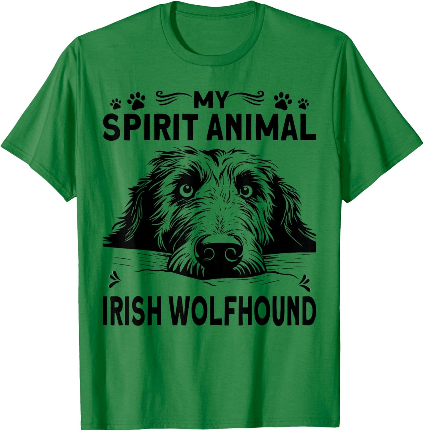 Irish Dog Greyhound Clothes Ireland Irish Wolfhound T-Shirt - T-Shirt | Irish Green