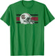 South Carolina Gamecocks Football Retro Helmet Gray T-Shirt - T-Shirt | Irish Green
