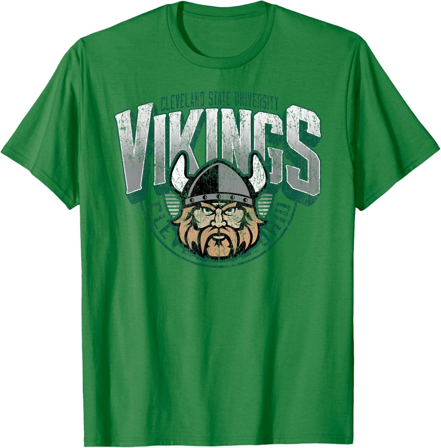 Cleveland State Vikings Vintage Major Gray T-Shirt - T-Shirt | Irish Green