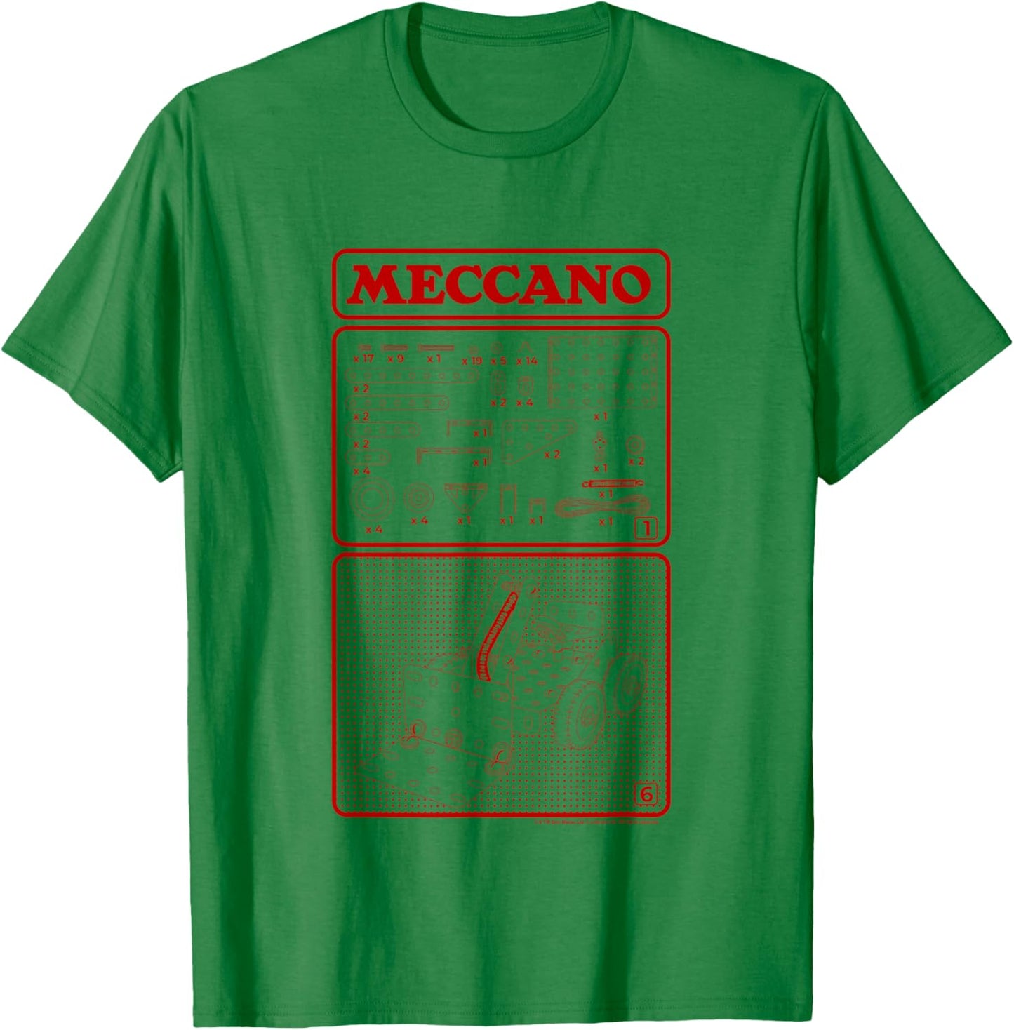 Meccano Maquette Chariots élévateurs Diagramme Rétro T-Shirt - T-Shirt | Irish Green