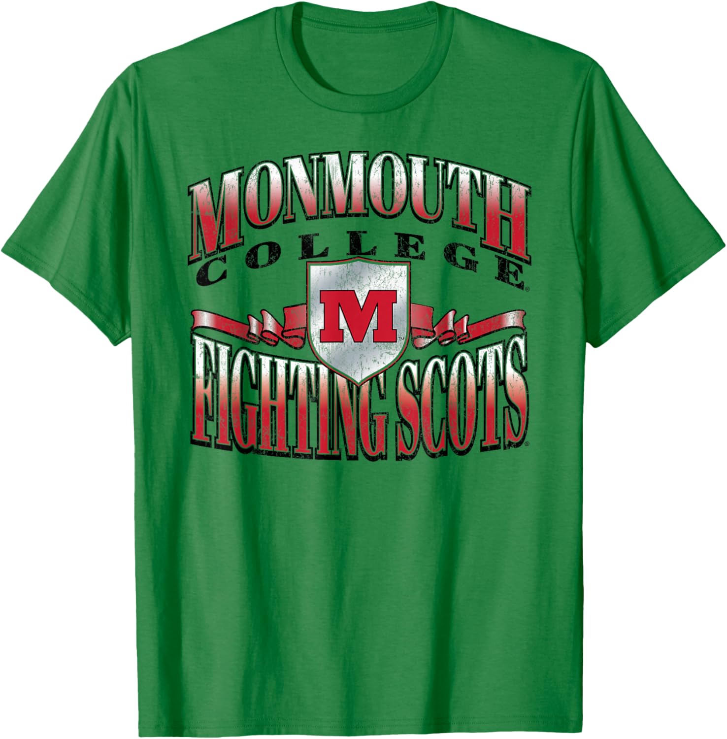 Monmouth College Fighting Scots Retro Class White T-Shirt - T-Shirt | Irish Green