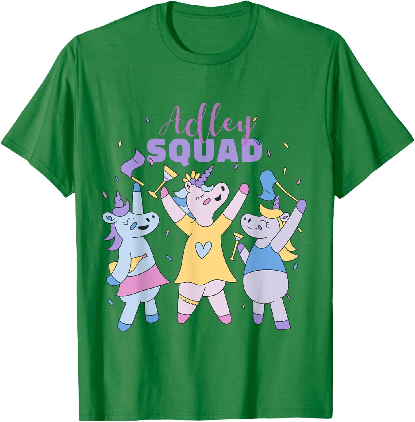 Adley Merch Unicorn Design T-Shirt - T-Shirt | Irish Green