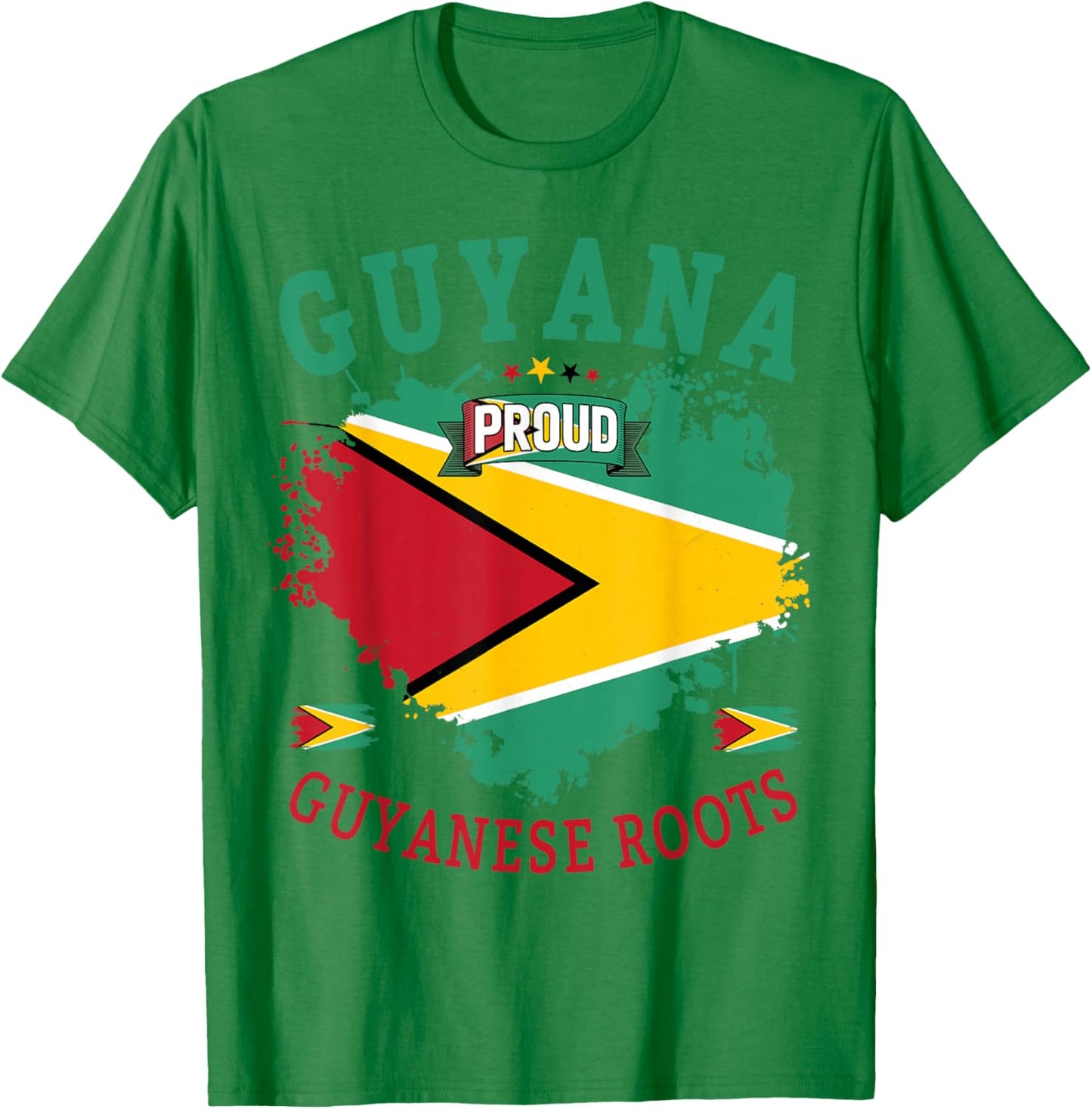 Guyanese Cultural Outfit Idea & Guyana Flag Theme T-Shirt - T-Shirt | Irish Green