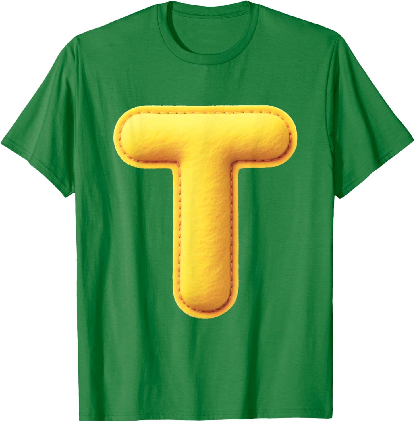 Letter T Funny Chipmunk Group Matching Thanksgiving Costume T-Shirt - T-Shirt | Irish Green