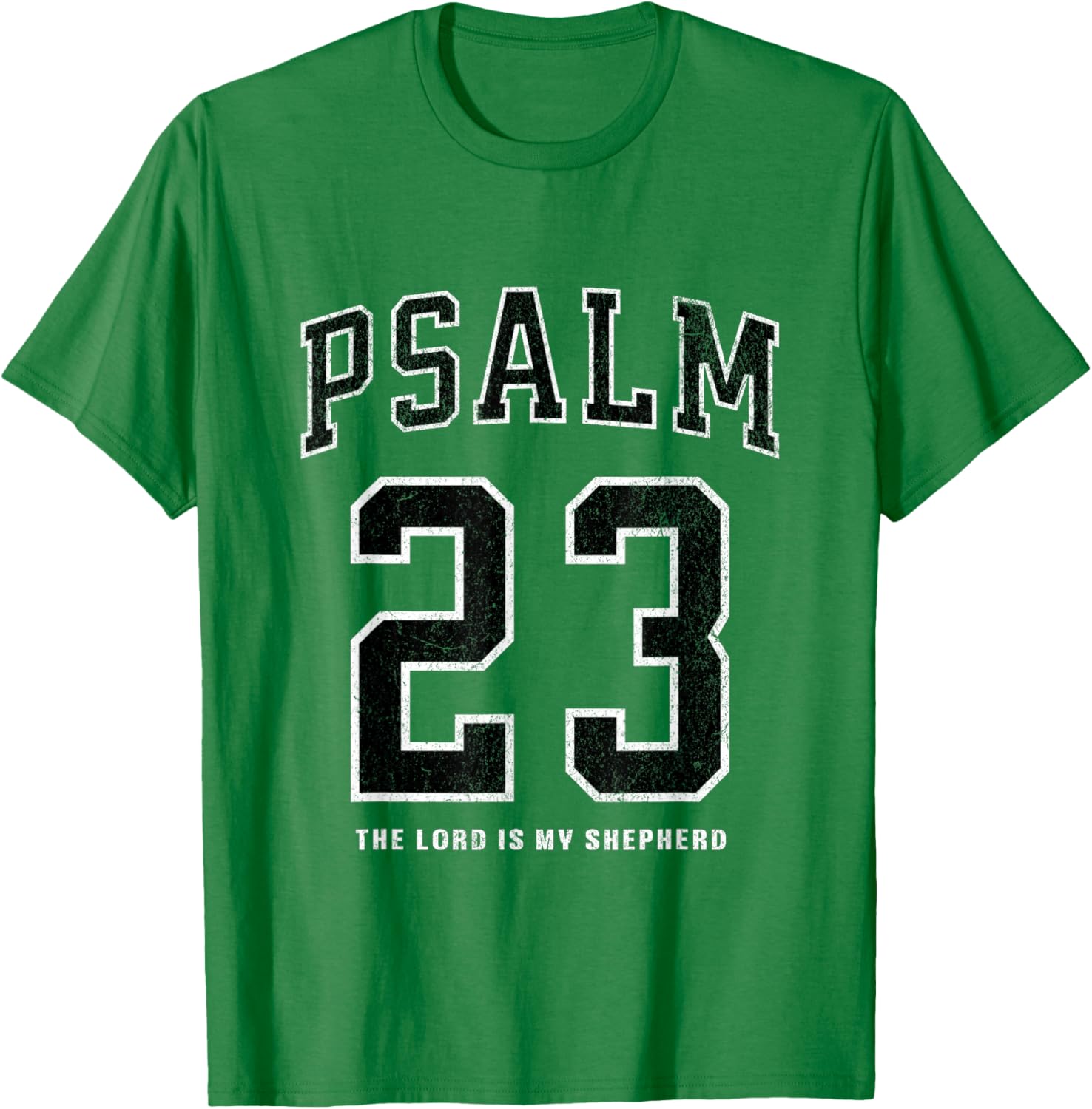 Psalm 23 Jersey T-Shirt - T-Shirt | Irish Green