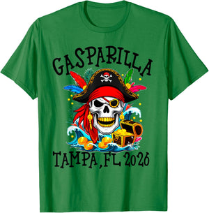 Gasparilla 2026 Pirate Festival Tampa FL T-Shirt - T-Shirt | Irish Green