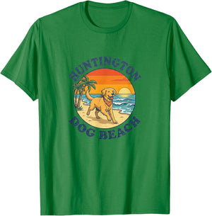 Huntington Dog Beach T-Shirt - T-Shirt | Irish Green