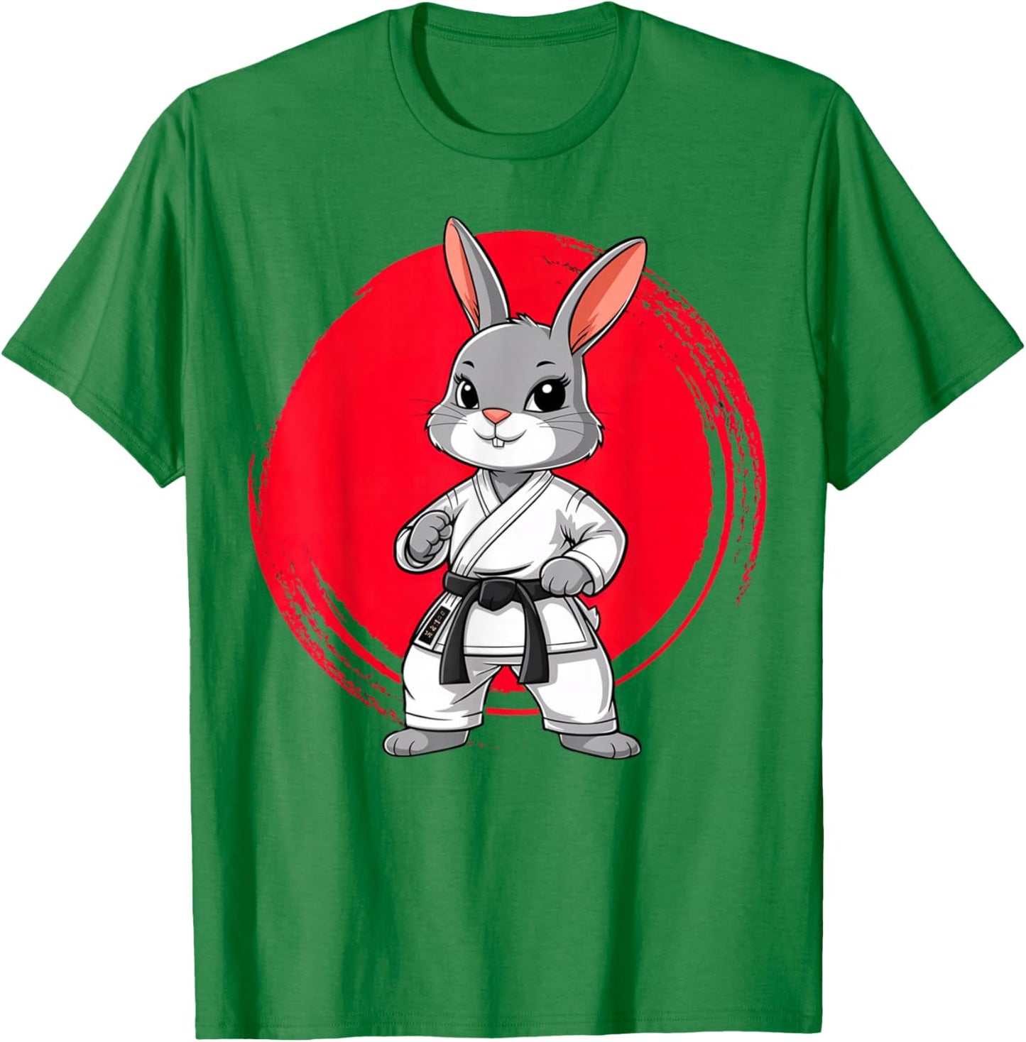 Rabbit Martial Arts Bunny Karate Jiu-Jitsu Judo Taekwondo T-Shirt - T-Shirt | Irish Green
