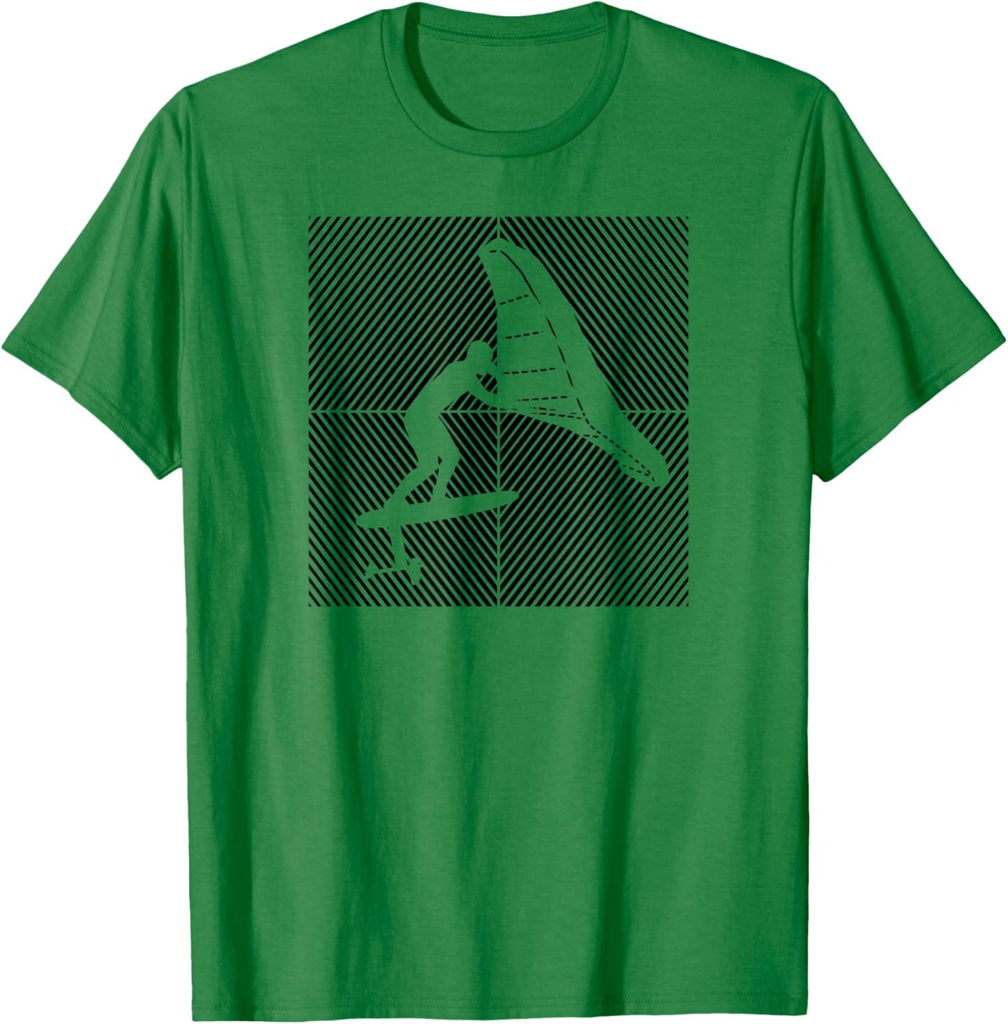 Wingfoil-Surfer Wingfoiling Hydrofoil Kitefoil Wingsurf T-Shirt - T-Shirt | Irish Green