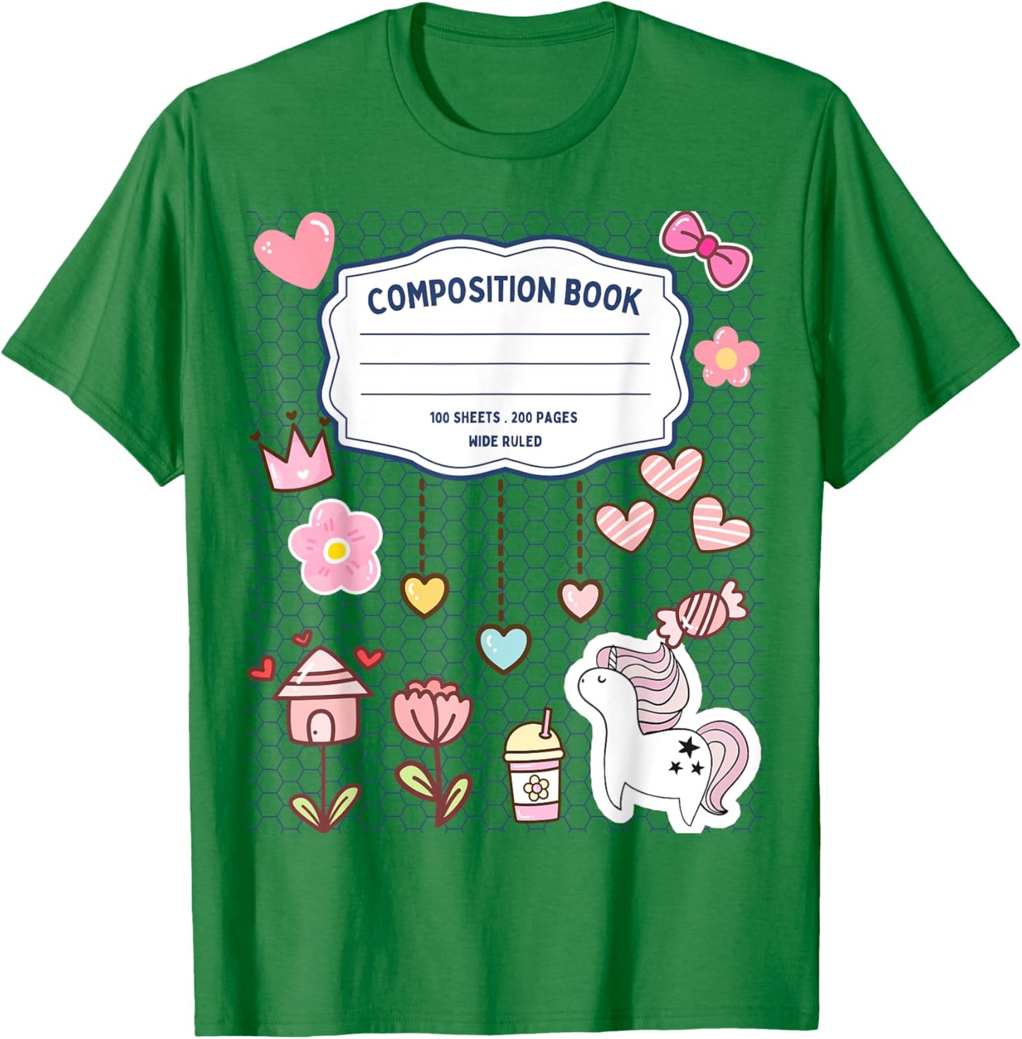 Composition Notebook Costume Matching Group Halloween T-Shirt - T-Shirt | Irish Green