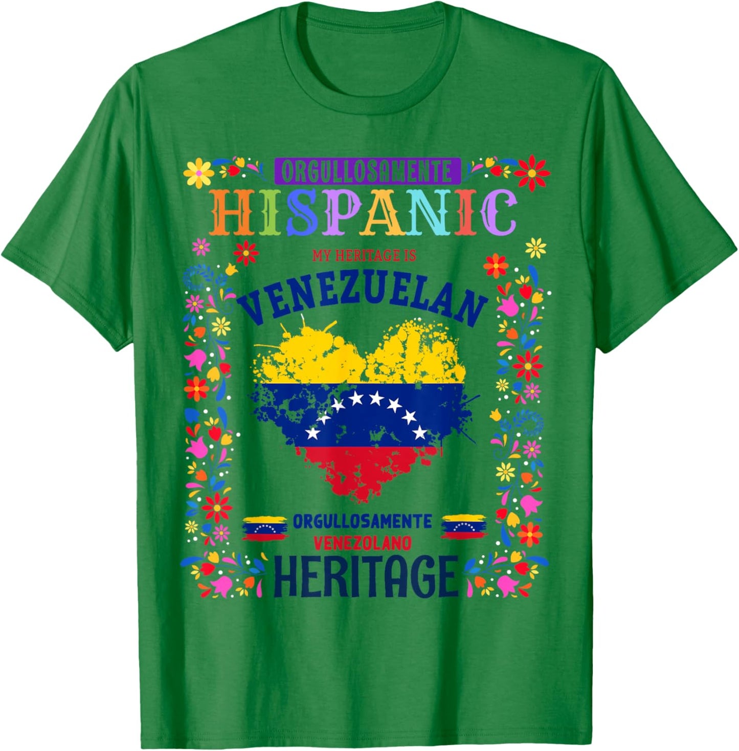 Venezuelan Flag Idea For Kids & Venezuela Latin Heritage T-Shirt - T-Shirt | Irish Green