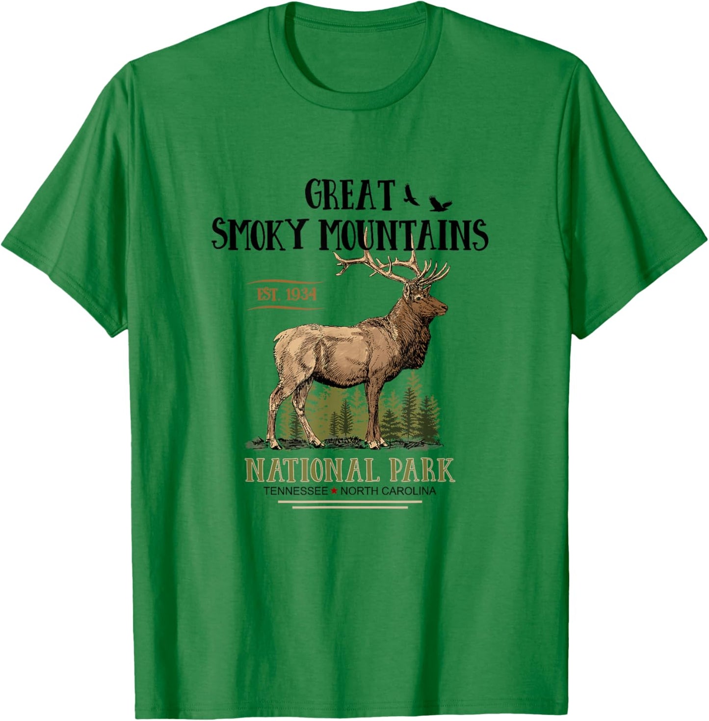 Great Smoky Mountains National Park T-Shirt - T-Shirt | Irish Green