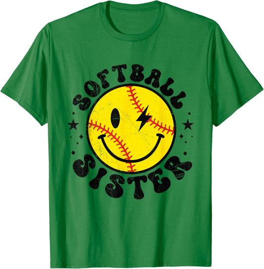 I'm Just Here for the Snacks Softball Sister Toddler Kids T-Shirt - T-Shirt | Irish Green
