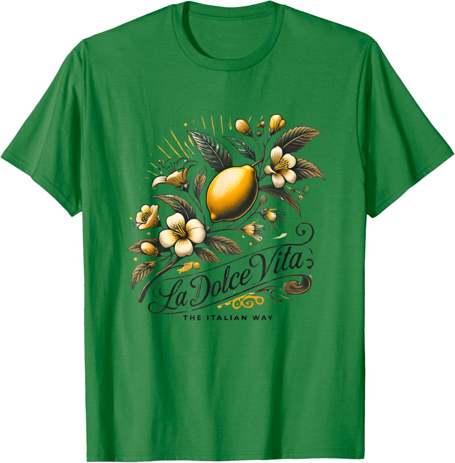 La Dolce Vita Team Limoncello Italy Amalfi Lemon Spritz , white, S T-Shirt - T-Shirt | Irish Green