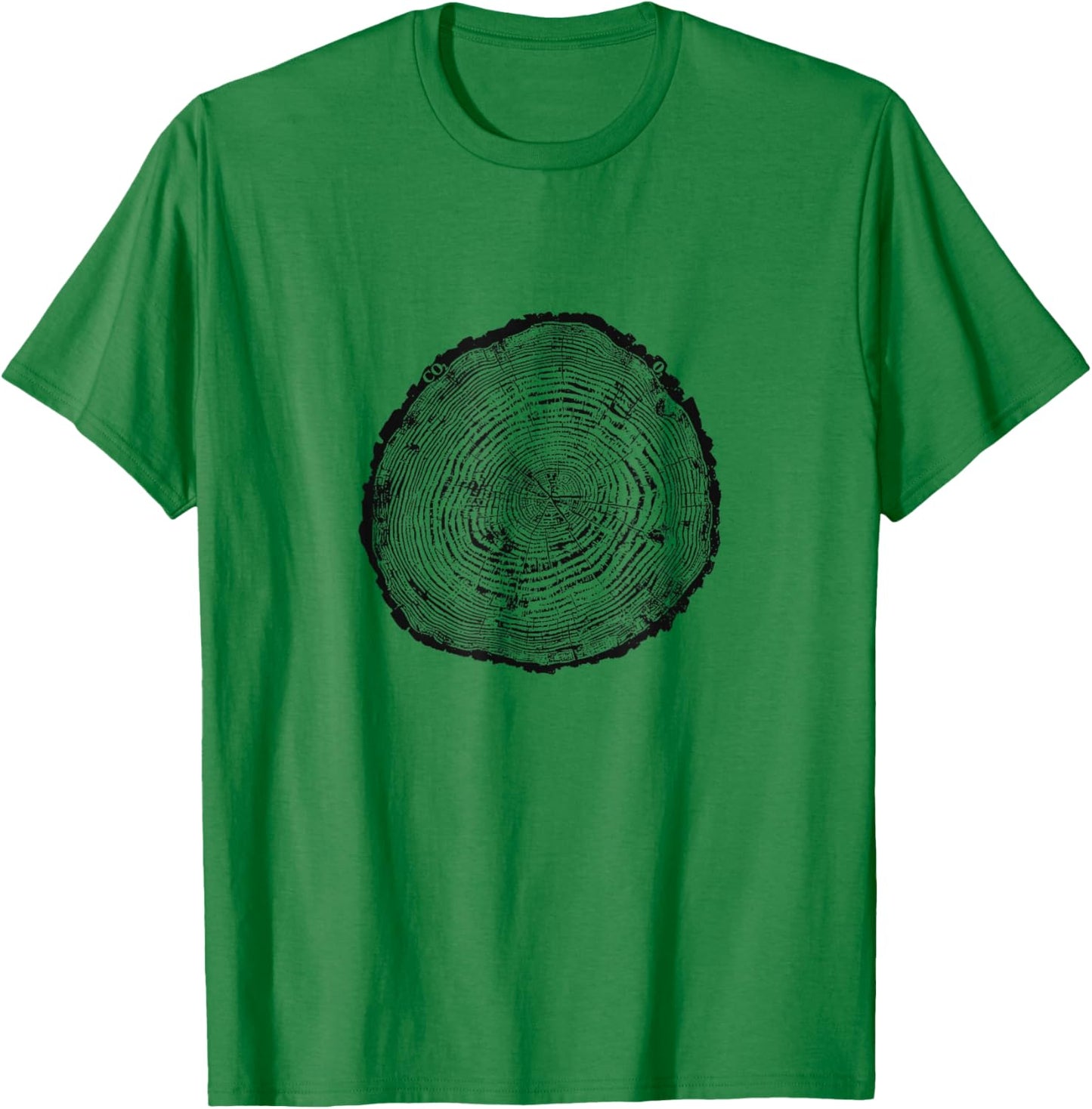 Tree Growth Rings Environmental T-Shirt - T-Shirt | Irish Green