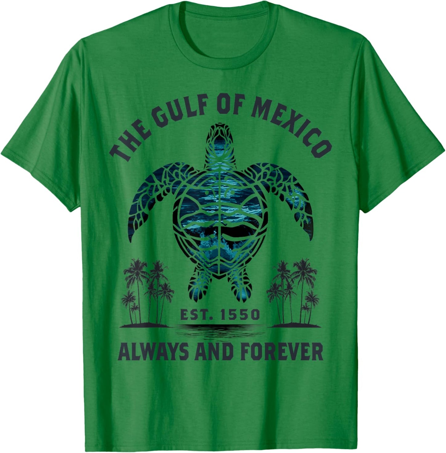 Sea Turtle It's Still The Gulf of Mexico Forever Retro T-Shirt - T-Shirt | Irish Green