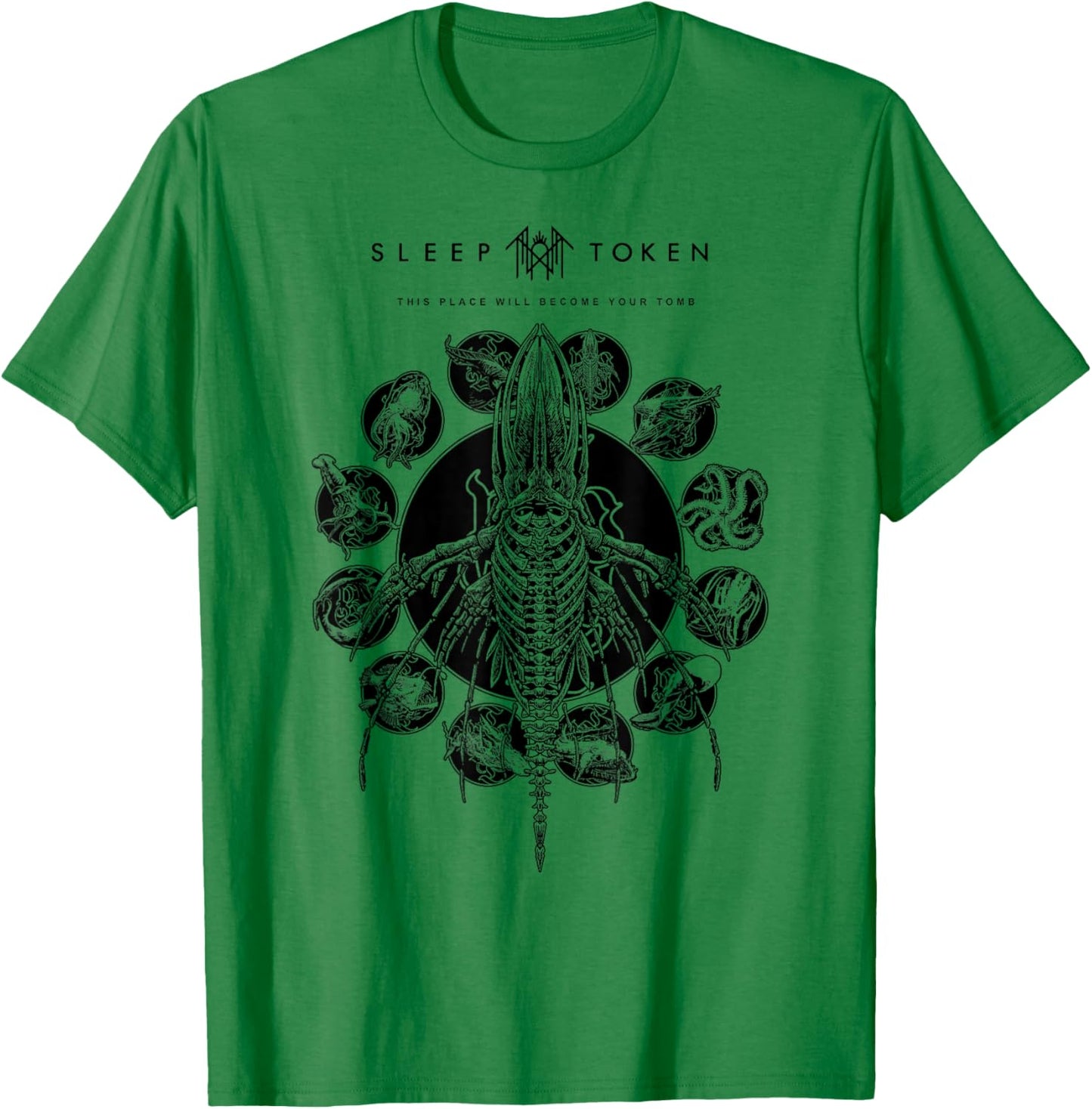 Sleep Token Remains White T-Shirt - T-Shirt | Irish Green