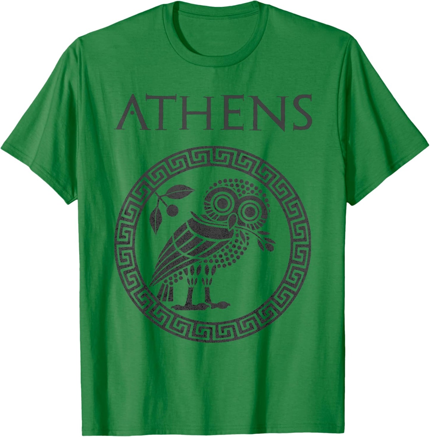 Athens Ancient Greece Athenian Owl T-Shirt - T-Shirt | Irish Green