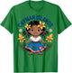 Cute Cayman Islands Girl in Island Dress for Kids T-Shirt - T-Shirt | Irish Green