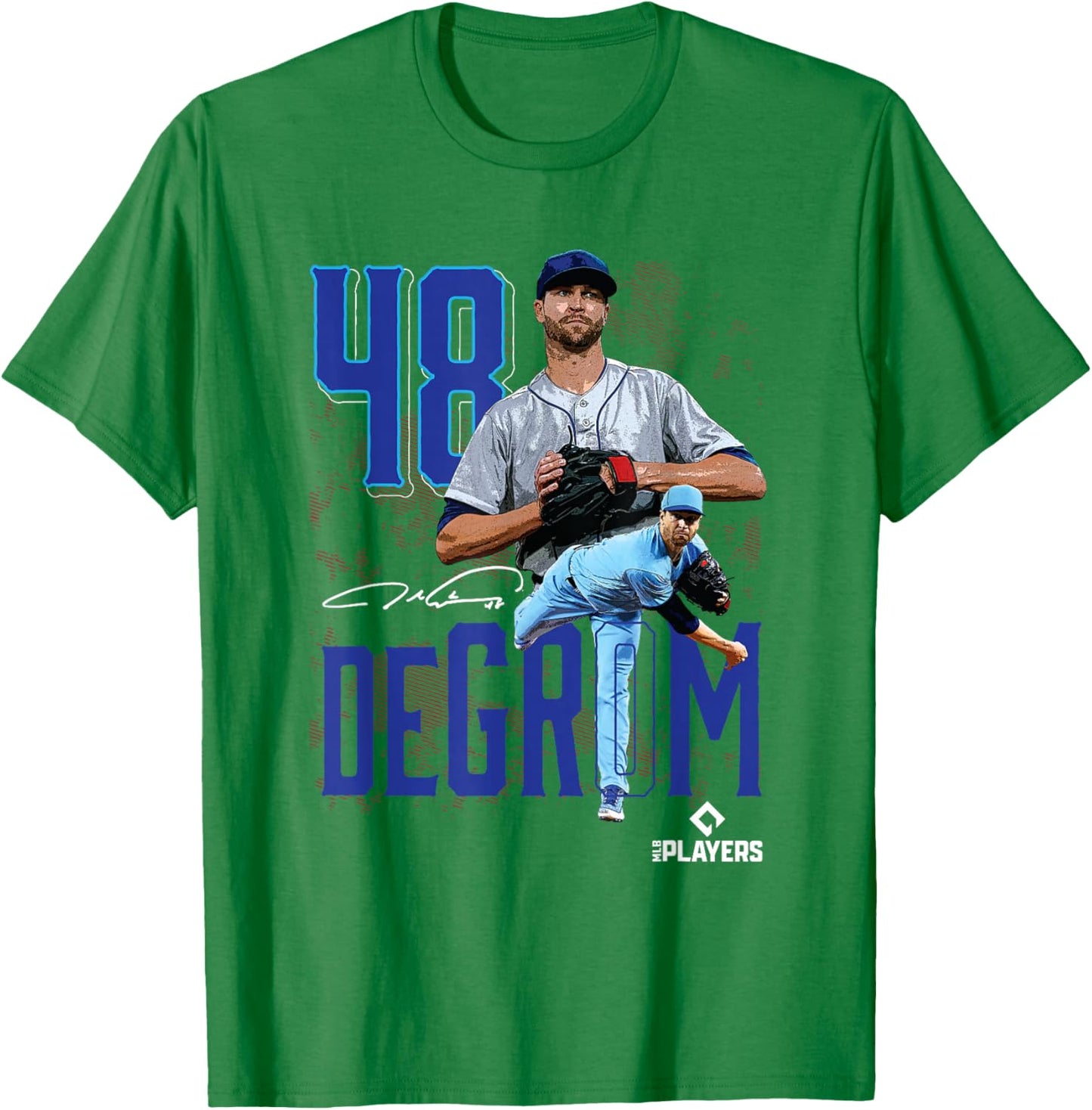 Jacob Degrom | Texas Baseball Players | MLBJDM3003 T-Shirt - T-Shirt | Irish Green
