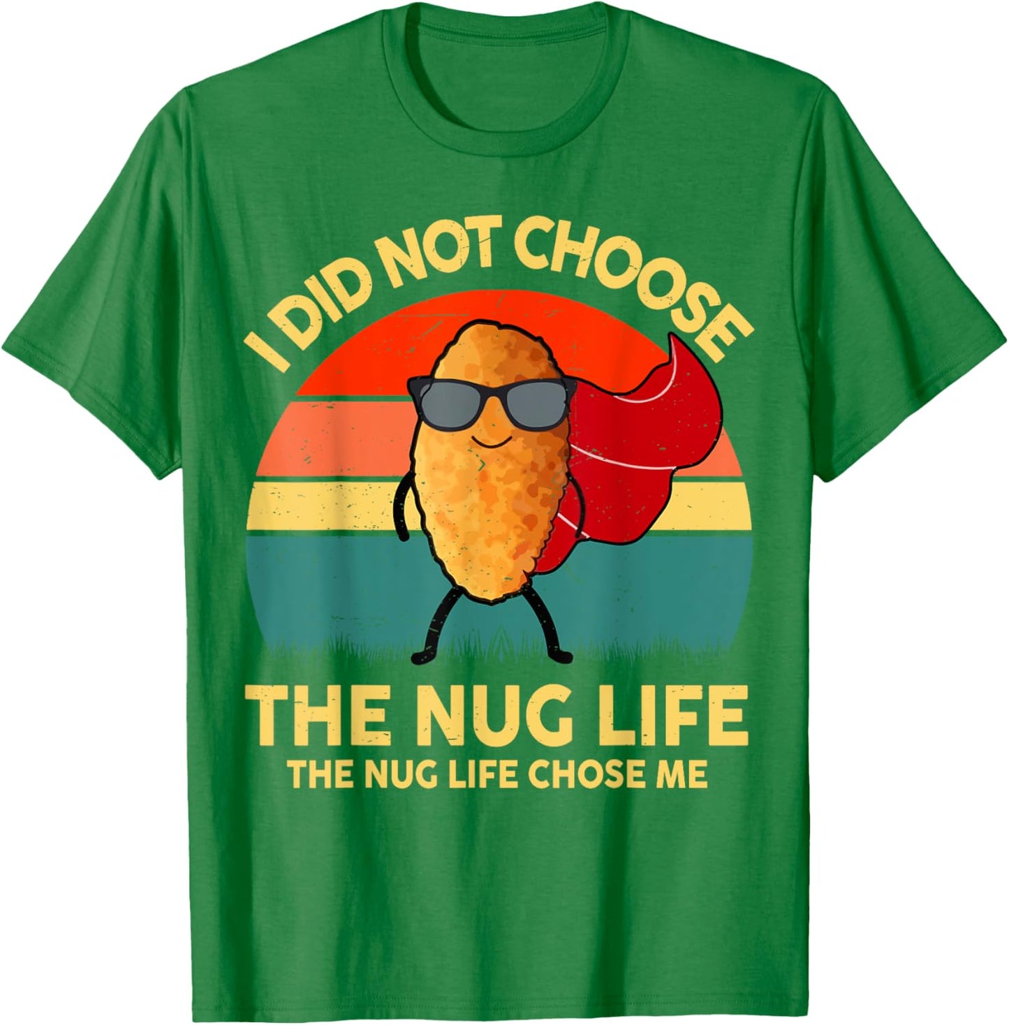 Kids Nug-Life Toddler Boy Funny I Love Chicken Nuggets Retro T-Shirt - T-Shirt | Irish Green