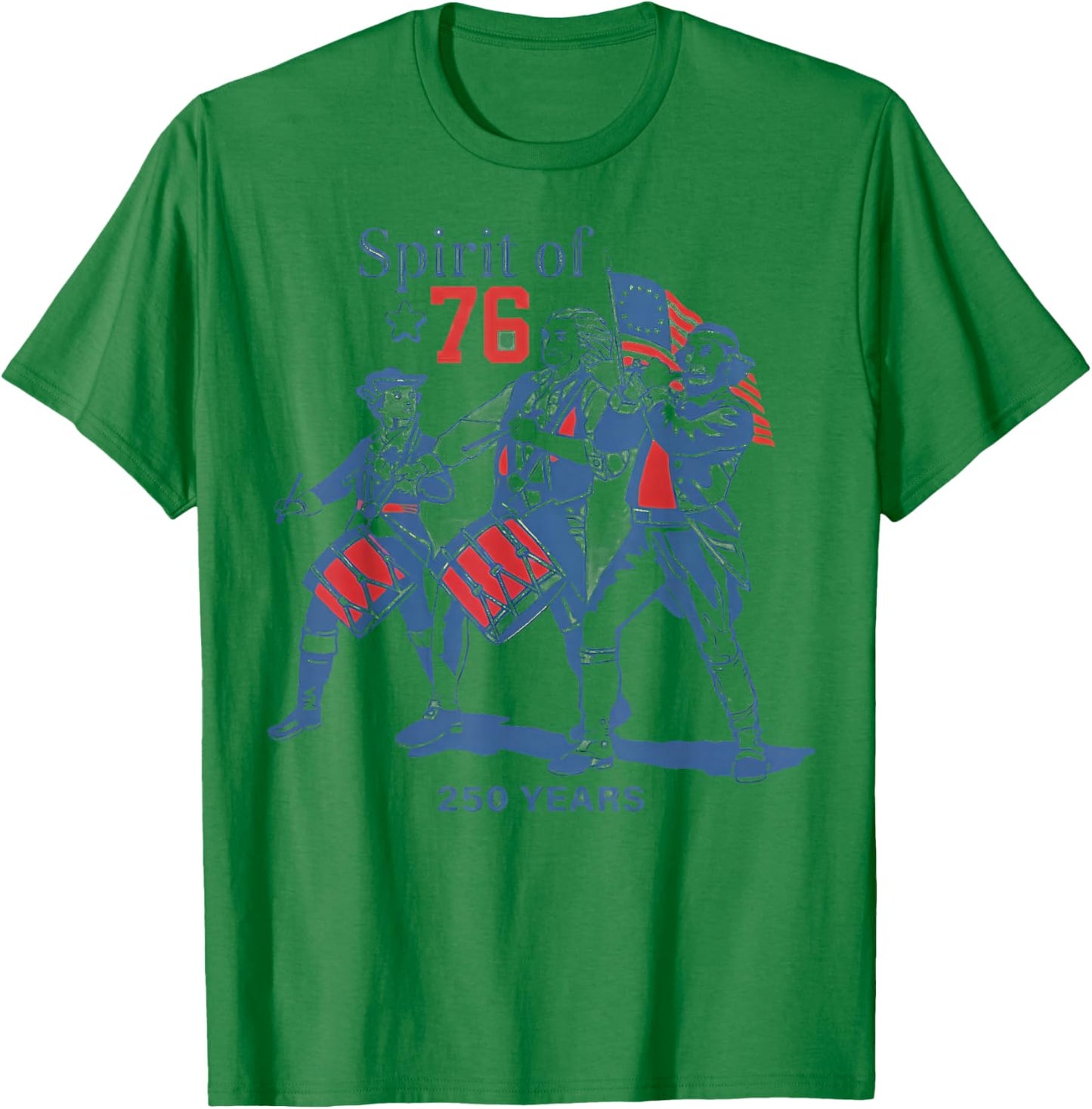 Spirit of 76 Vintage 4th of July T-Shirt - T-Shirt | Irish Green