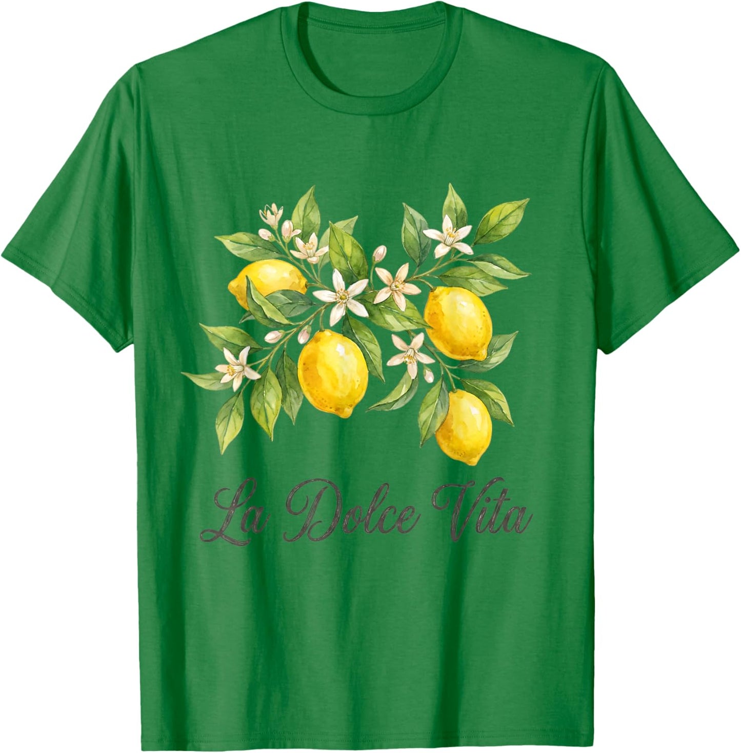 La Dolce Vita Lemon Italian Summer Limoncello Amalfi Coast T-Shirt - T-Shirt | Irish Green
