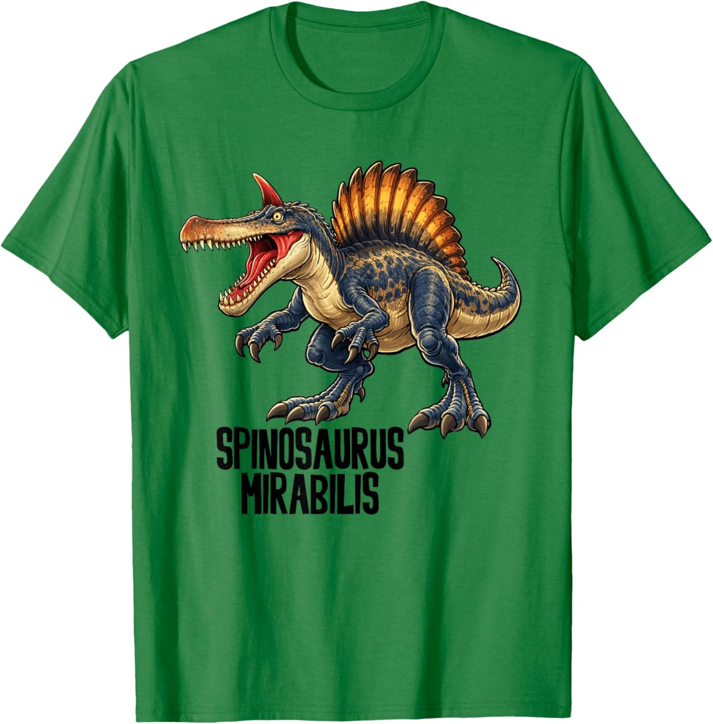 Spinosaurus Mirabilis - Dinosaur Paleontology T-Shirt - T-Shirt | Irish Green