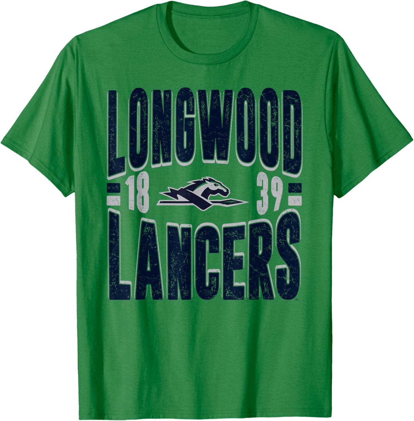 Longwood Lancers Vintage 90's Retro White T-Shirt - T-Shirt | Irish Green