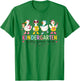 Kindergarten Goose Silly Teacher Funny Goose Back to School T-Shirt - T-Shirt | Irish Green