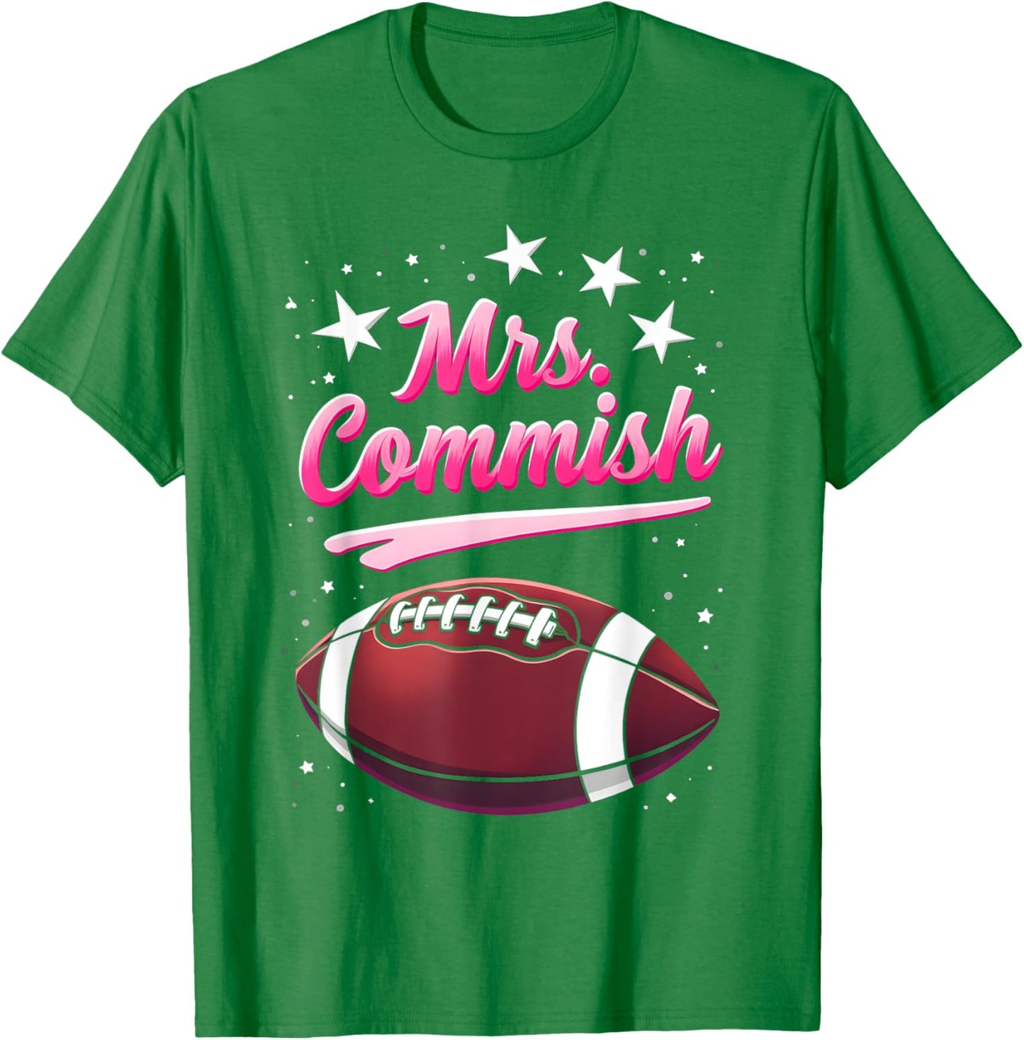 Commissioner Fantasy Football Mrs Commish Fantasy Football T-Shirt - T-Shirt | Irish Green